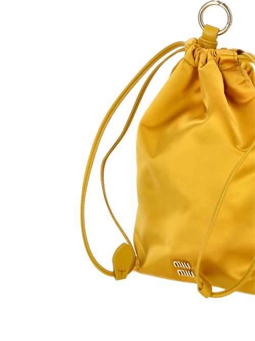 Yellow satin bag MIU MIU | 5NG0102CTBF065Y